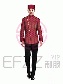酒店門童制服設(shè)計效果圖632