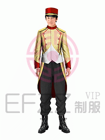 酒店門童制服設(shè)計效果圖638
