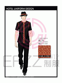 酒店門(mén)童制服設(shè)計(jì)效果圖679