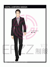 酒店總臺(tái)接待員制服設(shè)計(jì)效果圖428