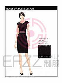 酒店總臺(tái)接待員制服設(shè)計(jì)效果圖438