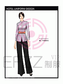 酒店中餐服務(wù)員制服設(shè)計(jì)效果圖1197