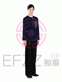 酒店客服服務員制服設計效果圖273