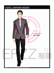 酒店前廳總臺制服設(shè)計圖442