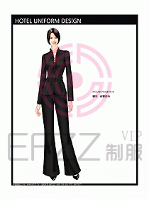 酒店前廳總臺(tái)制服設(shè)計(jì)圖446