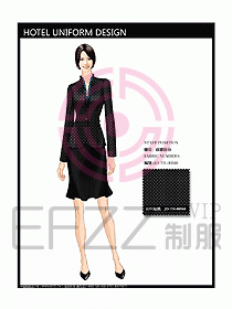 酒店前廳總臺(tái)制服設(shè)計(jì)圖447
