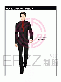 酒店前廳總臺制服設(shè)計(jì)圖445