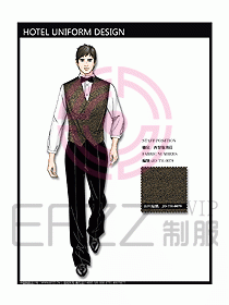 酒店西餐服務(wù)生制服設(shè)計(jì)圖725