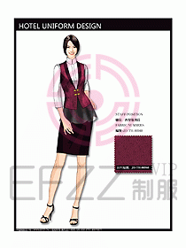 酒店西餐服務(wù)生制服設(shè)計(jì)圖744