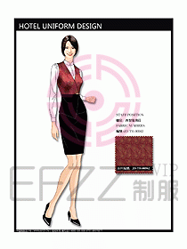 酒店西餐服務(wù)生制服設(shè)計(jì)圖743