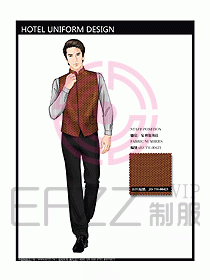 酒店西餐服務(wù)生制服設(shè)計(jì)圖748