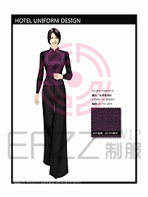 酒店西餐服務(wù)生制服設(shè)計(jì)圖752