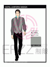 酒店西餐服務(wù)生制服設(shè)計(jì)圖733