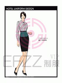 酒店西餐服務(wù)生制服設(shè)計(jì)圖747