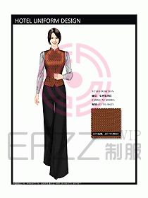 酒店西餐服務(wù)生制服設(shè)計(jì)圖749
