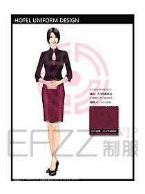 酒店中餐服務員制服設計圖1200