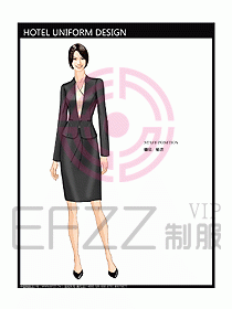 前臺(tái)服務(wù)生制服設(shè)計(jì)效果圖456