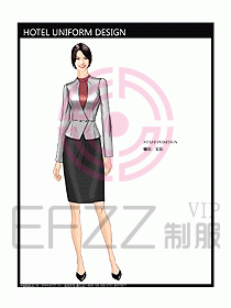 前臺服務(wù)生制服設(shè)計效果圖462