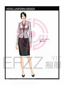 前臺服務(wù)生制服設(shè)計效果圖461