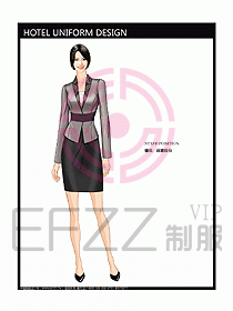 前臺(tái)服務(wù)生制服設(shè)計(jì)效果圖471