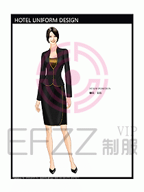 前臺(tái)服務(wù)生制服設(shè)計(jì)效果圖476