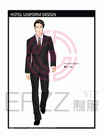 前臺服務生制服設計效果圖480