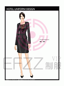 前臺服務(wù)生制服設(shè)計效果圖481