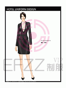前臺服務(wù)生制服設(shè)計效果圖496