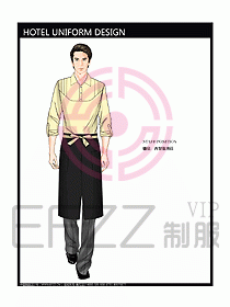酒店西餐服務(wù)生制服設(shè)計(jì)圖758