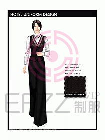 酒店西餐服務(wù)生制服設(shè)計(jì)圖764