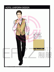 酒店西餐服務(wù)生制服設(shè)計(jì)圖767