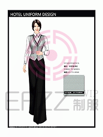 酒店西餐服務生制服設計圖766