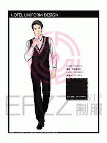酒店西餐服務生制服設計圖763