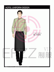 酒店西餐服務(wù)生制服設(shè)計(jì)圖774