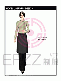 酒店西餐服務(wù)生制服設(shè)計(jì)圖773