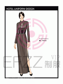 酒店中餐咨客制服設(shè)計圖578
