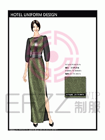 酒店中餐咨客制服設(shè)計(jì)圖584