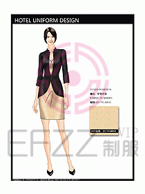 酒店中餐咨客制服設(shè)計圖581