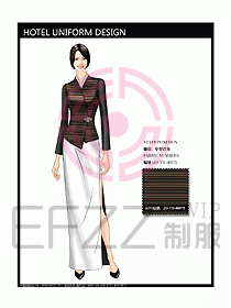 酒店中餐咨客制服設(shè)計(jì)圖586