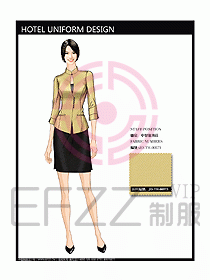 酒店中餐服務(wù)員制服設(shè)計圖1210