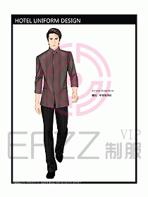 酒店中餐服務(wù)員制服設(shè)計(jì)圖1214