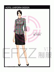 酒店中餐服務(wù)員制服設(shè)計圖1211