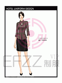 酒店中餐服務(wù)員制服設(shè)計(jì)圖1213