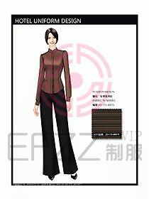 酒店中餐服務(wù)員制服設(shè)計圖1217