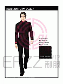 酒店中餐服務(wù)員制服設(shè)計(jì)圖1219
