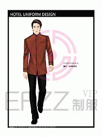 酒店中餐服務(wù)員制服設(shè)計(jì)圖1223