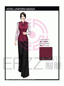 酒店中餐服務(wù)員制服設(shè)計圖1229
