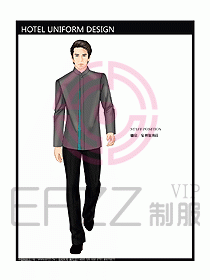 酒店中餐服務(wù)員制服設(shè)計圖1226