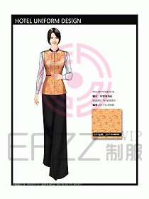 酒店中餐服務(wù)員制服設(shè)計圖1227