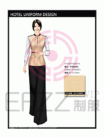 酒店中餐服務(wù)員制服設(shè)計圖1231